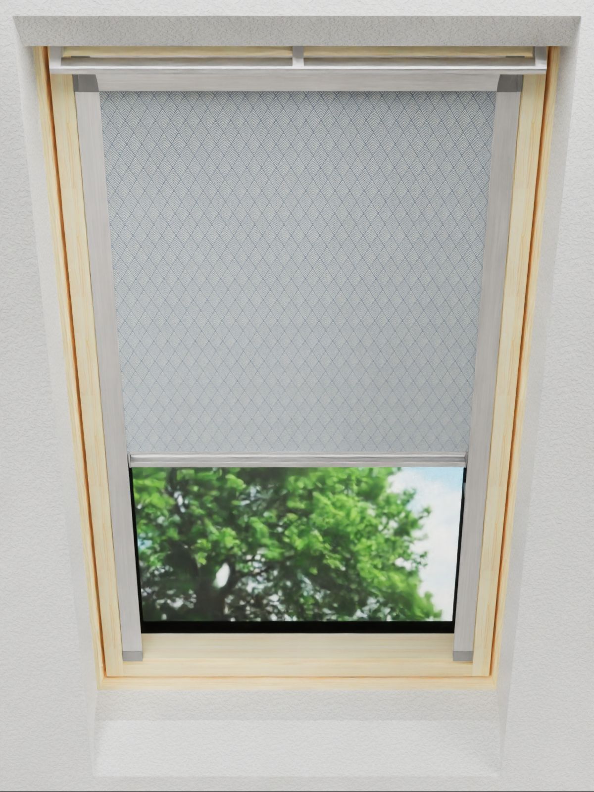 graues Dachfensterrollo